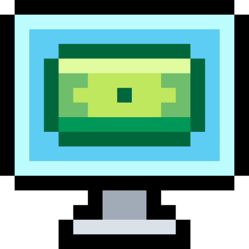 Computer Pixel Linear color icon