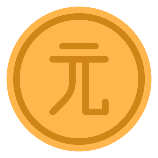 Renminbi Generic color fill icon
