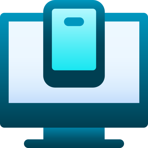 Devices Basic Faded Gradient icon