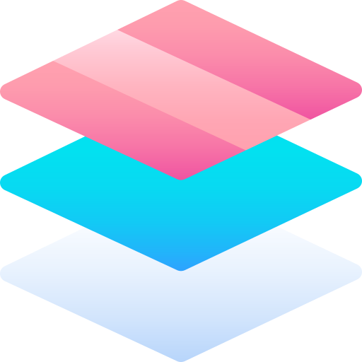 Layers Basic Faded Gradient icon
