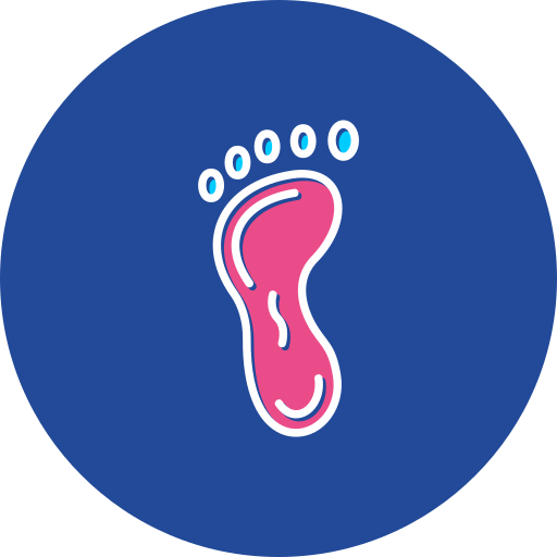 Foot Generic color fill icon