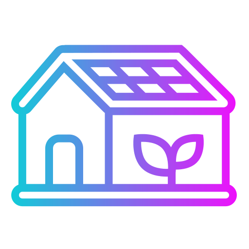 casa ecológica Generic gradient outline icono
