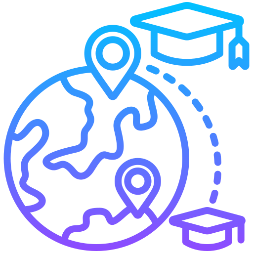 Distance learning Generic gradient outline icon