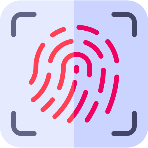 Fingerprint Generic color fill icon