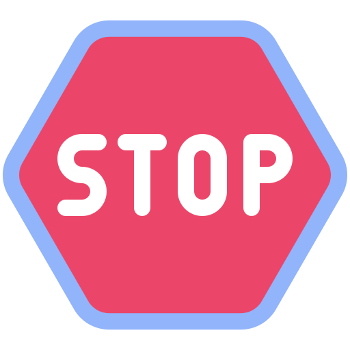 panneau stop Generic color fill Icône