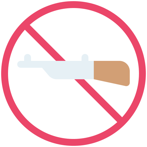 No hunting Generic color fill icon