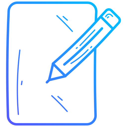 스케치북 Generic gradient outline icon