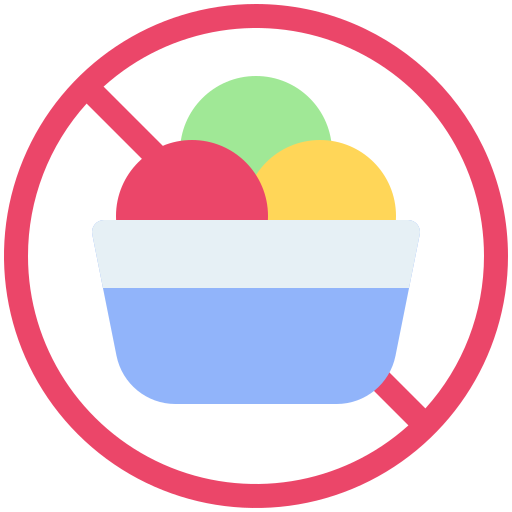 アイスクリームはありません Generic color fill icon
