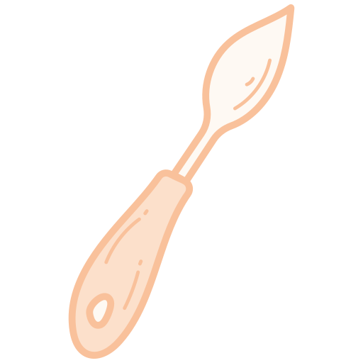 faca de paleta Generic color hand-drawn Ícone