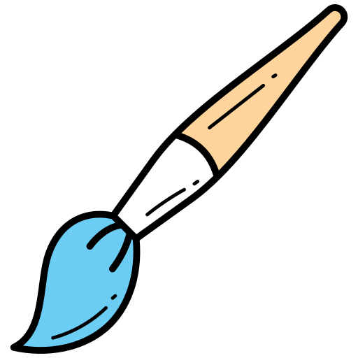 화필 Generic color hand-drawn icon