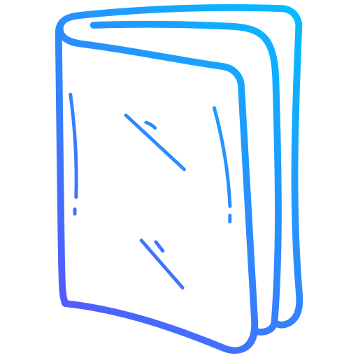 kunst boek Generic gradient outline icoon