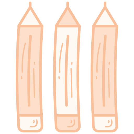 crayon de couleur Generic color hand-drawn Icône