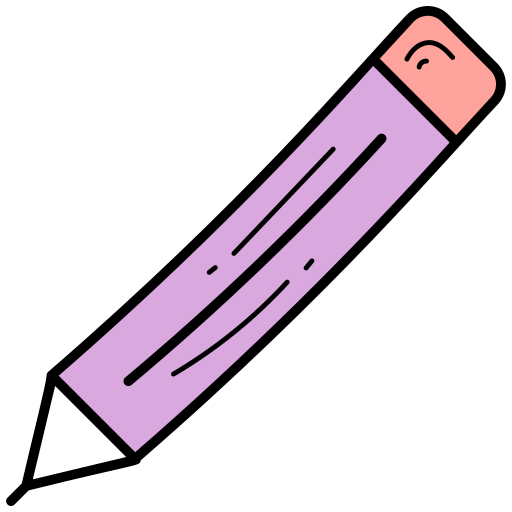 鉛筆 Generic color hand-drawn icon