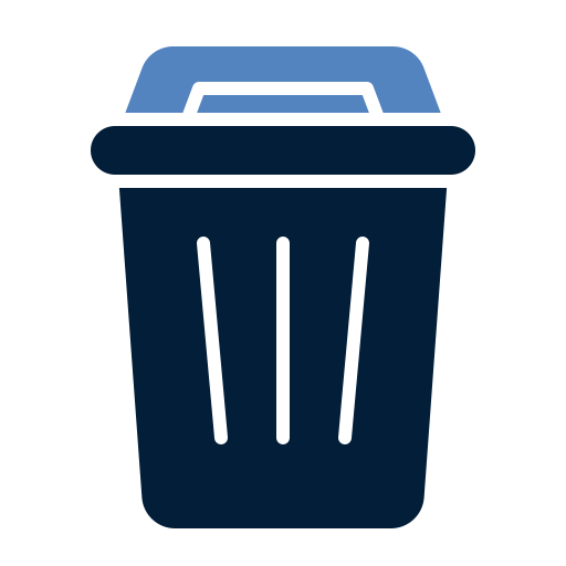 Trash can Generic color fill icon