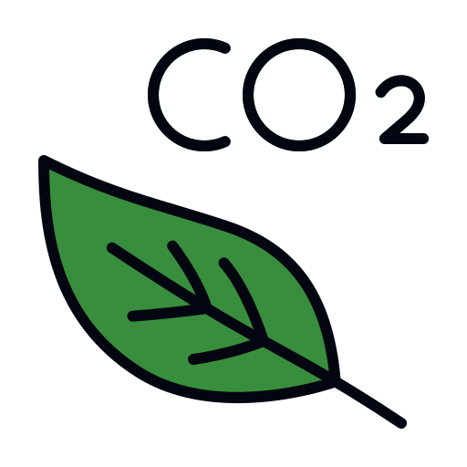 Carbon neutral Generic color lineal-color icon