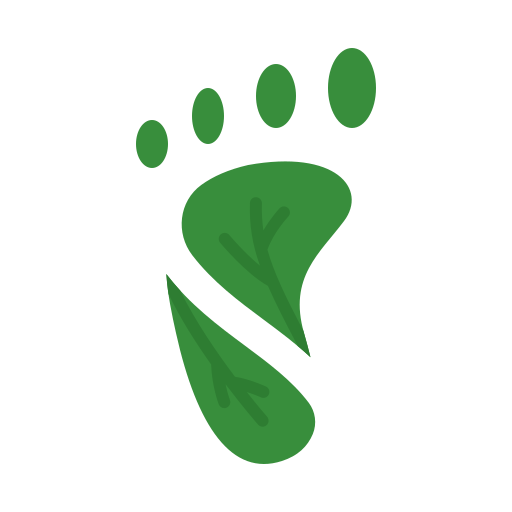 Carbon footprint Generic color fill icon