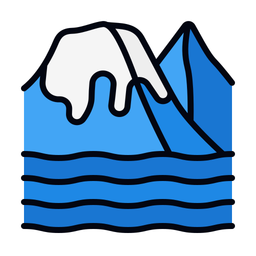 氷河 Generic color lineal-color icon