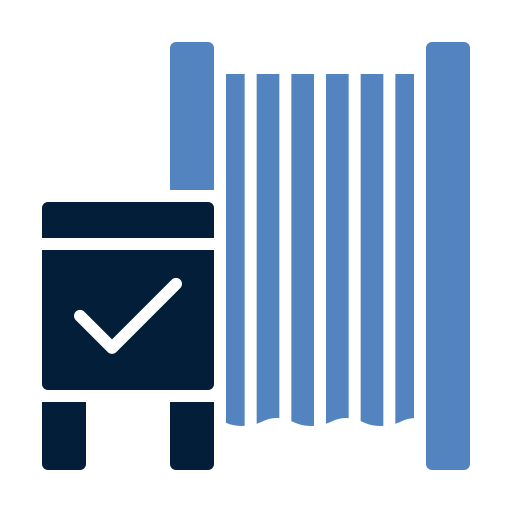 Voting booth Generic color fill icon