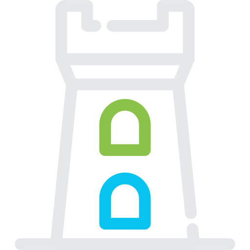 toren Generic color outline icoon
