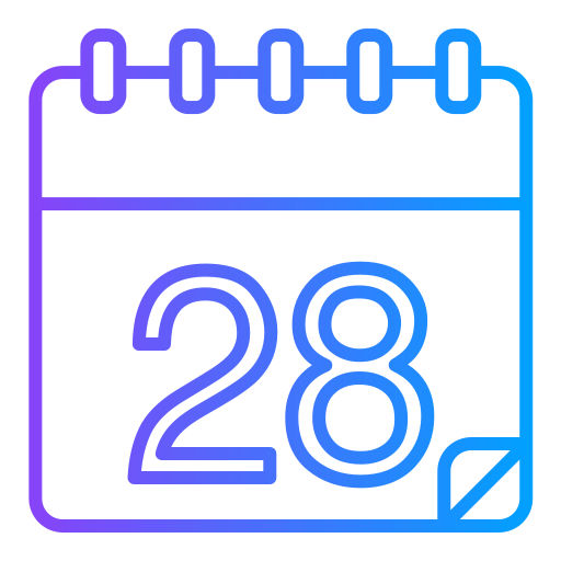 kalender Generic gradient outline icon