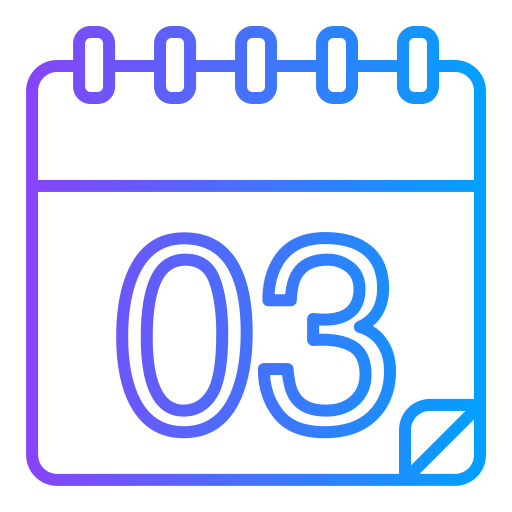 kalender Generic gradient outline icon