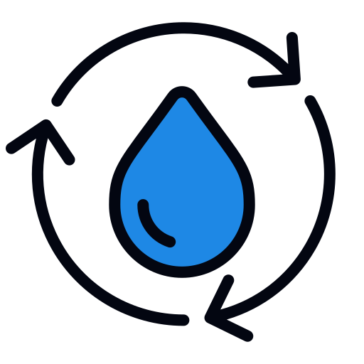 poddaj recyklingowi wodę Generic color lineal-color ikona