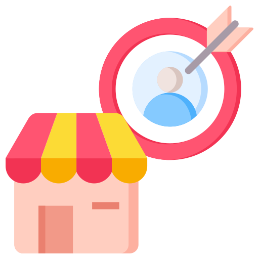 Target market Generic color fill icon
