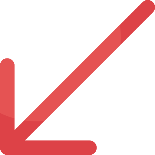 Down left arrow Generic color outline icon
