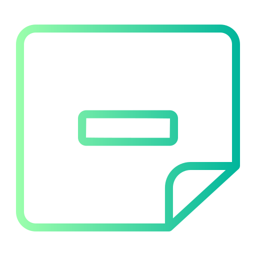 Notes Generic gradient outline icon