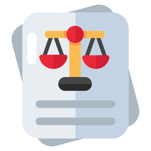 papel legal Generic color fill icono