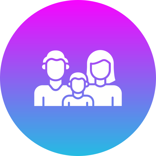 가족 Generic gradient fill icon