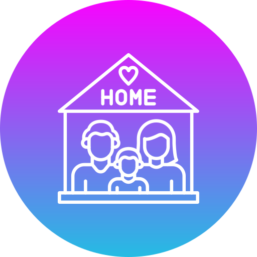 Family house Generic gradient fill icon