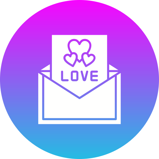 Love letter Generic gradient fill icon