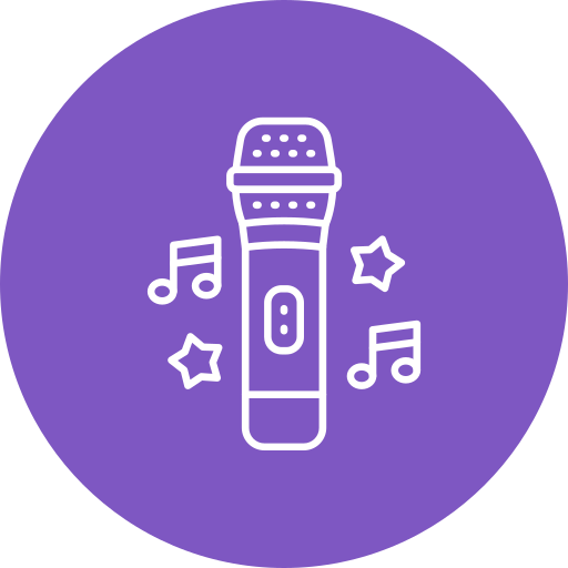 karaoke Generic color fill ikona