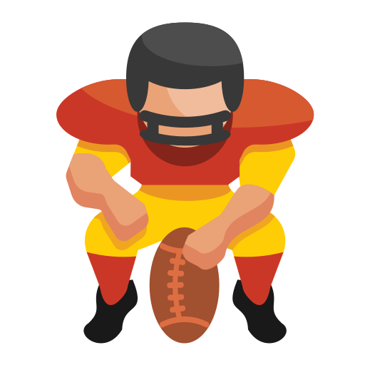 american football Generic color fill icon