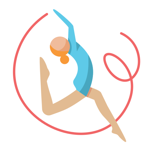 Rhythmic gymnastics Generic color fill icon