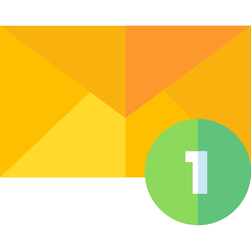 mail Basic Straight Flat icoon