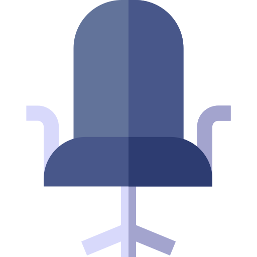 chaise Basic Straight Flat Icône
