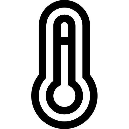 temperatura Basic Straight Lineal icono