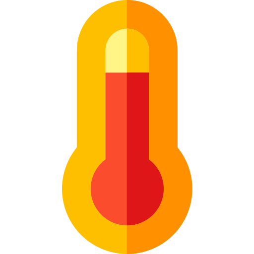temperatura Basic Straight Flat ikona
