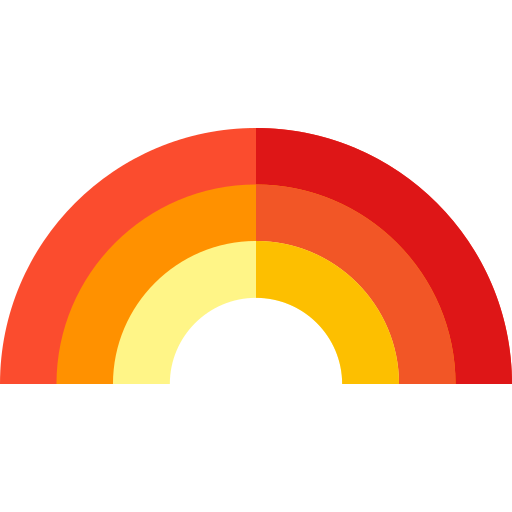 색깔 Basic Straight Flat icon