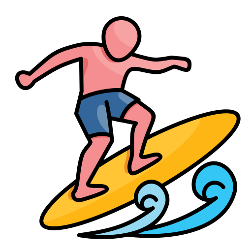 surf Generic color lineal-color icono