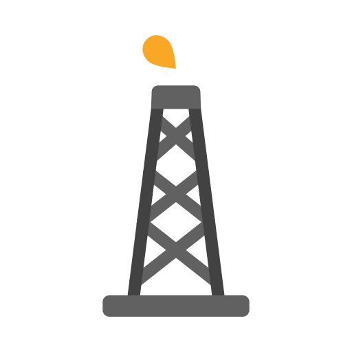 Oil tower Generic color fill icon