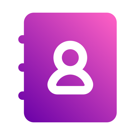 kontaktbuch Generic gradient fill icon