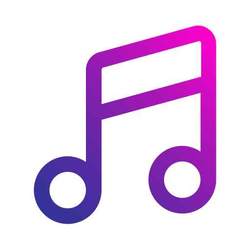 musiknote Generic gradient outline icon