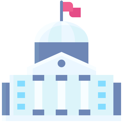 Government buildings Generic color fill icon