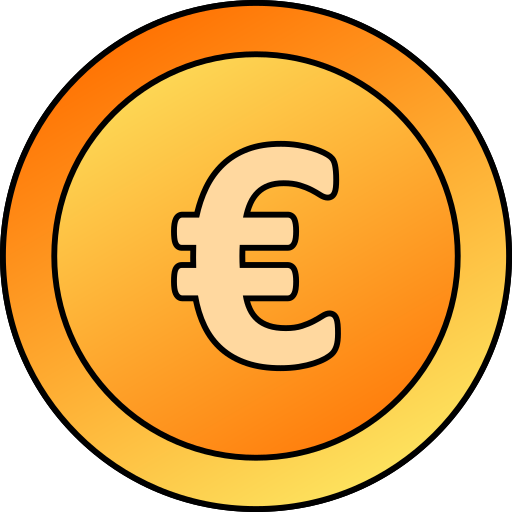 euro Generic gradient lineal-color icono