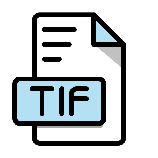 Tif file Generic color lineal-color icon