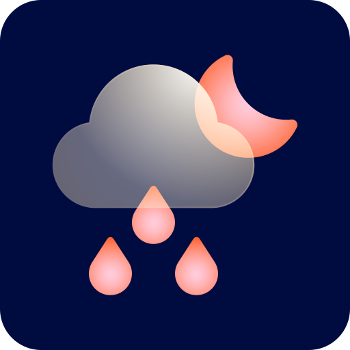 nieselregen Glassmorphism Dark Gradient icon