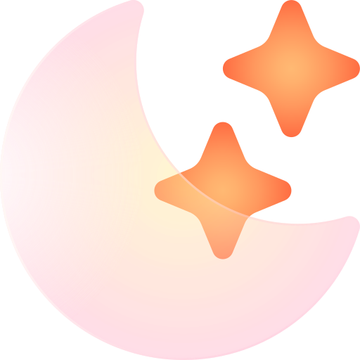 月 Glassmorphism Gradient icon